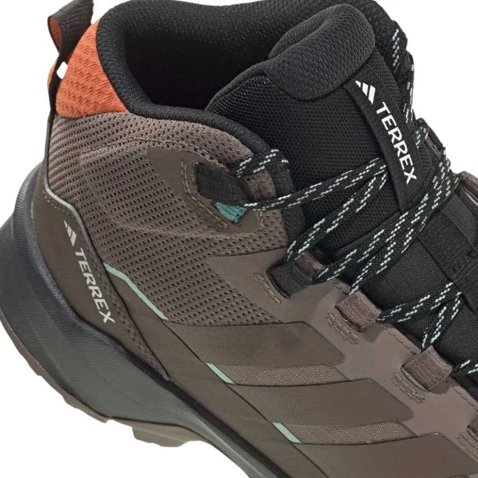 Wandelschoenen|Wandelschoenen < adidas TERREX Skychaser AX5 GORE-TEX Mid Wandelschoenen Dames - trace brown/earth strata/semi impact orange JH7808