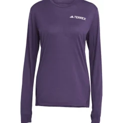 T-Shirts En Tops < adidas TERREX Xperior Climacool+ hirt met lange mouwen Dame - aurora plum JN3875