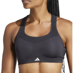 adidas TLRD Impact Sport-BH met sterke ondersteuning Dames - Cup Maat A-B - zwart IQ3384