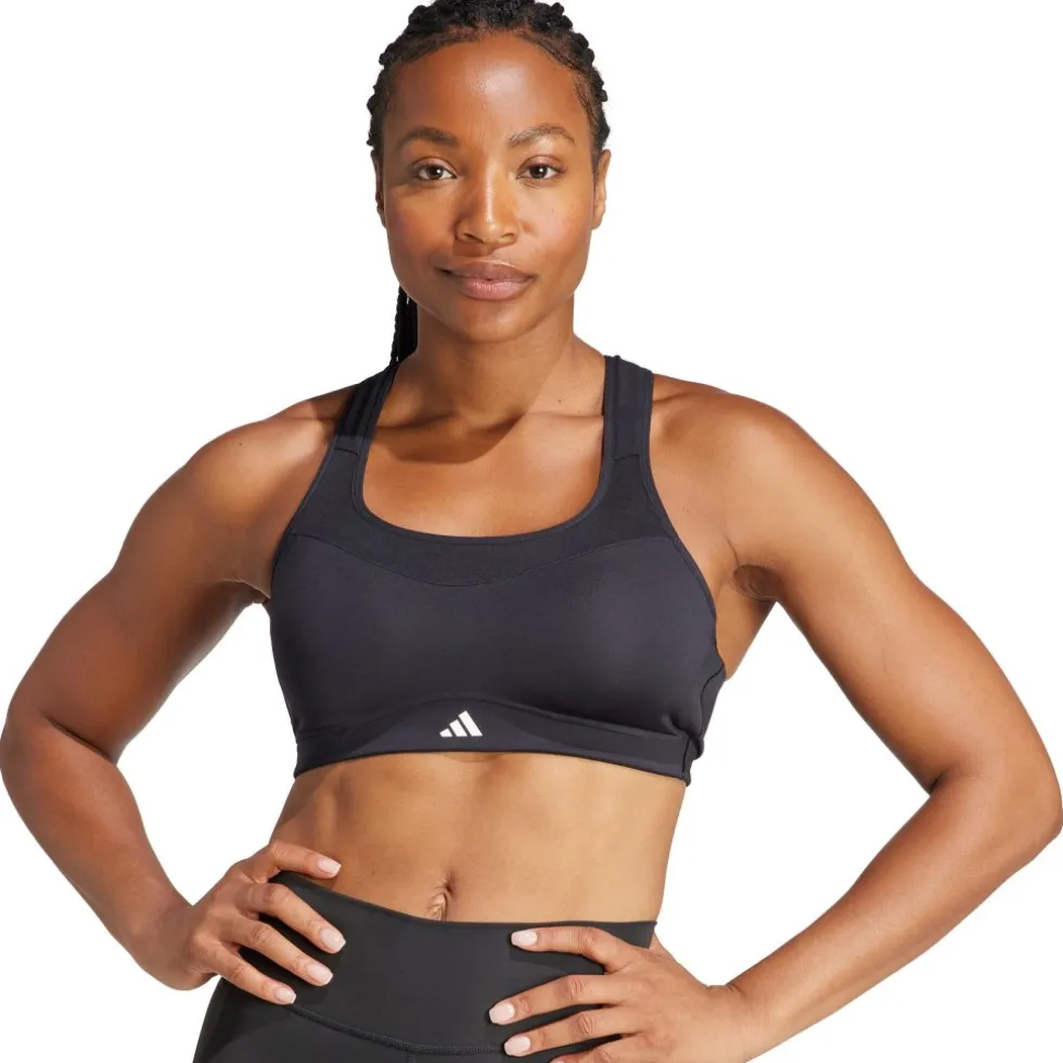 adidas TLRD Impact Sport-BH met sterke ondersteuning Dames - Cup Maat A-B - zwart IQ3384