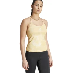 adidas Train Essentials Flower Tie-Dye Tanktop Dames - crystal sand/semi spark IS2183
