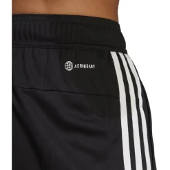 Broeken < adidas Train Eential Piqué Korte Broek Heren - zwart/wit IB8111