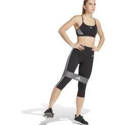 adidas Train Essentials 3-Stripes High-Waisted Leggings 3/4 Dames - zwart HT5437