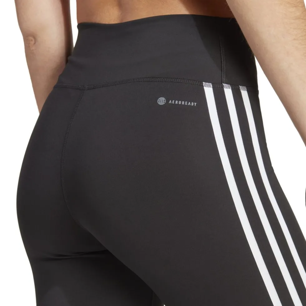 adidas Train Essentials 3-Stripes High-Waisted Leggings 3/4 Dames - zwart HT5437