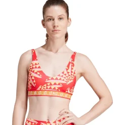adidas x FARM Rio Sport-BH met medium ondersteuning Dames - Cup Maat A-C - tomato/spring yellow IN3751