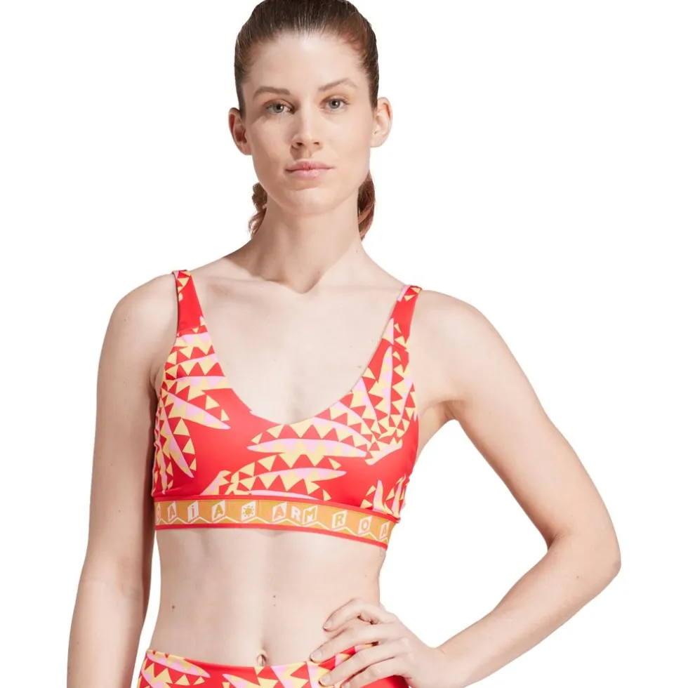 adidas x FARM Rio Sport-BH met medium ondersteuning Dames - Cup Maat A-C - tomato/spring yellow IN3751