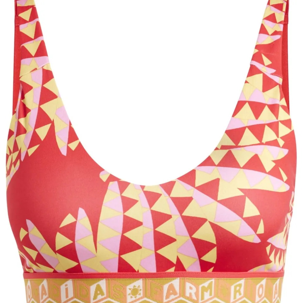 adidas x FARM Rio Sport-BH met medium ondersteuning Dames - Cup Maat A-C - tomato/spring yellow IN3751