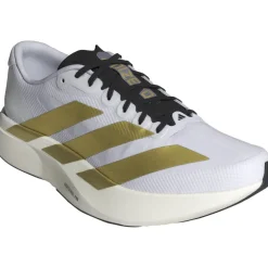 adidas Adizero EVO SL Woven Hardloopschoenen Heren - cloud white/matte gold/core black JQ4441