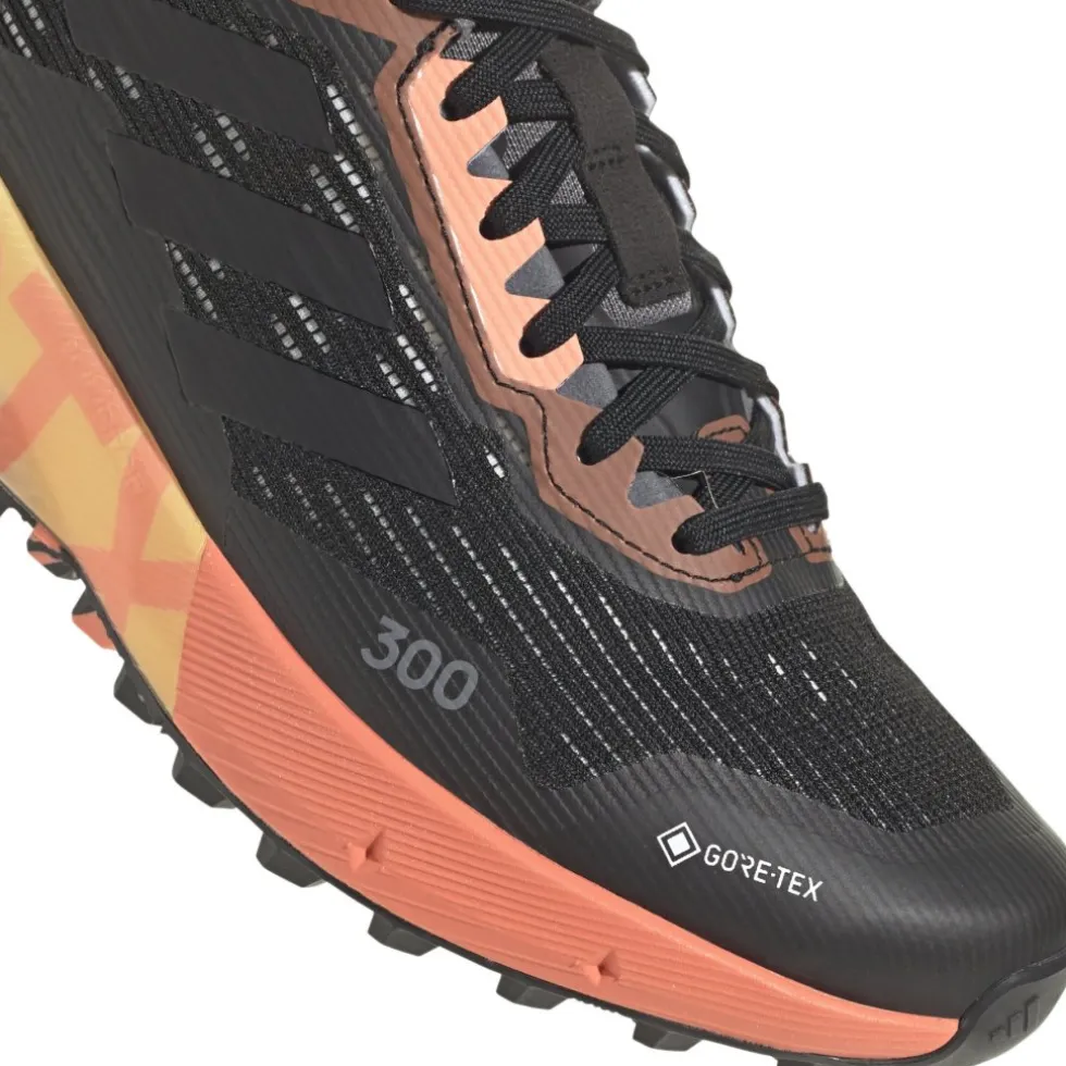 adidas TERREX Agravic Flow 2 GORE-TEX Trailrunningschoenen Dames - core black/core black/core fuchsia HR1146