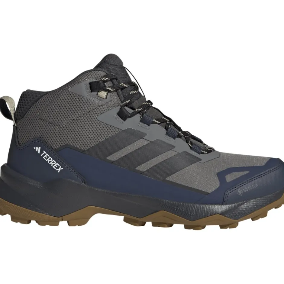 Wandelschoenen|Wandelschoenen < adidas TERREX Skychaser AX5 GORE-TEX Mid Wandelschoenen Heren - grey four/carbon/shadow navy JQ2208