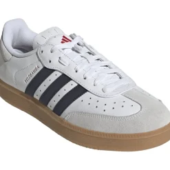 adidas Velosamba Leer Fietsschoenen Heren - cloud white/dark blue/pure ruby JQ9179