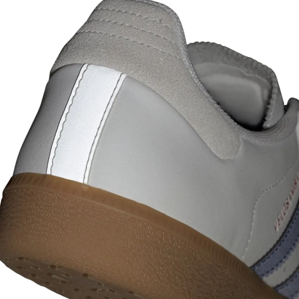 adidas Velosamba Leer Fietsschoenen Heren - cloud white/dark blue/pure ruby JQ9179