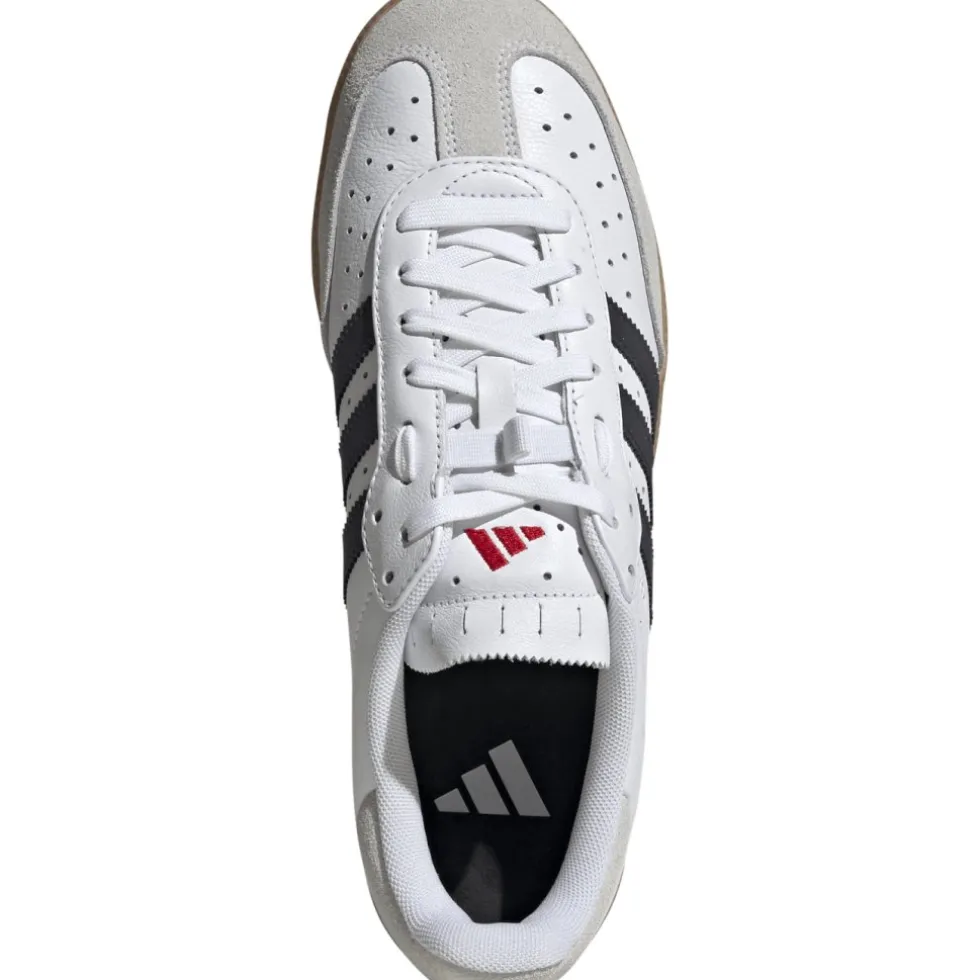 adidas Velosamba Leer Fietsschoenen Heren - cloud white/dark blue/pure ruby JQ9179
