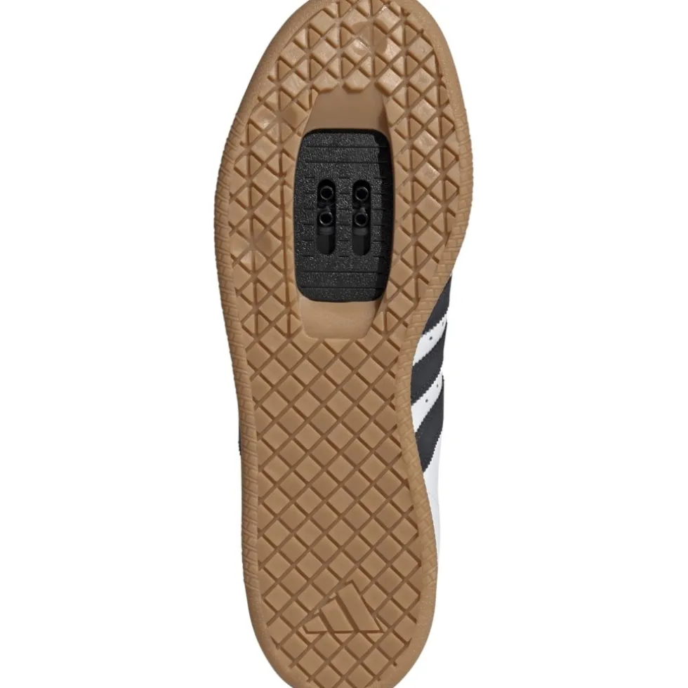 adidas Velosamba Leer Fietsschoenen Heren - cloud white/dark blue/pure ruby JQ9179