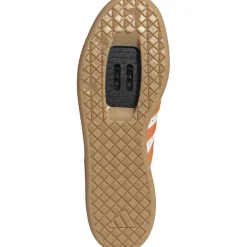 adidas Velosamba Leer Fietsschoenen Heren - cloud white/pure orange/gold metal JQ9180