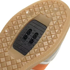 adidas Velosamba Leer Fietsschoenen Heren - cloud white/pure orange/gold metal JQ9180