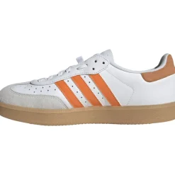 adidas Velosamba Leer Fietsschoenen Heren - cloud white/pure orange/gold metal JQ9180