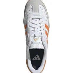 adidas Velosamba Leer Fietsschoenen Heren - cloud white/pure orange/gold metal JQ9180