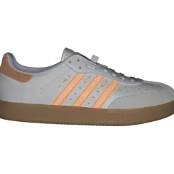 adidas Velosamba Leer Fietsschoenen Heren - cloud white/pure orange/gold metal JQ9180