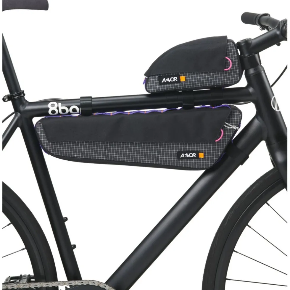 AEVOR Urban Bike Gear M Frametas 3L - Black White Grid