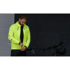 Regenjassen < AGU Couter Copact Hi-Vi Regenja Heren - neongee