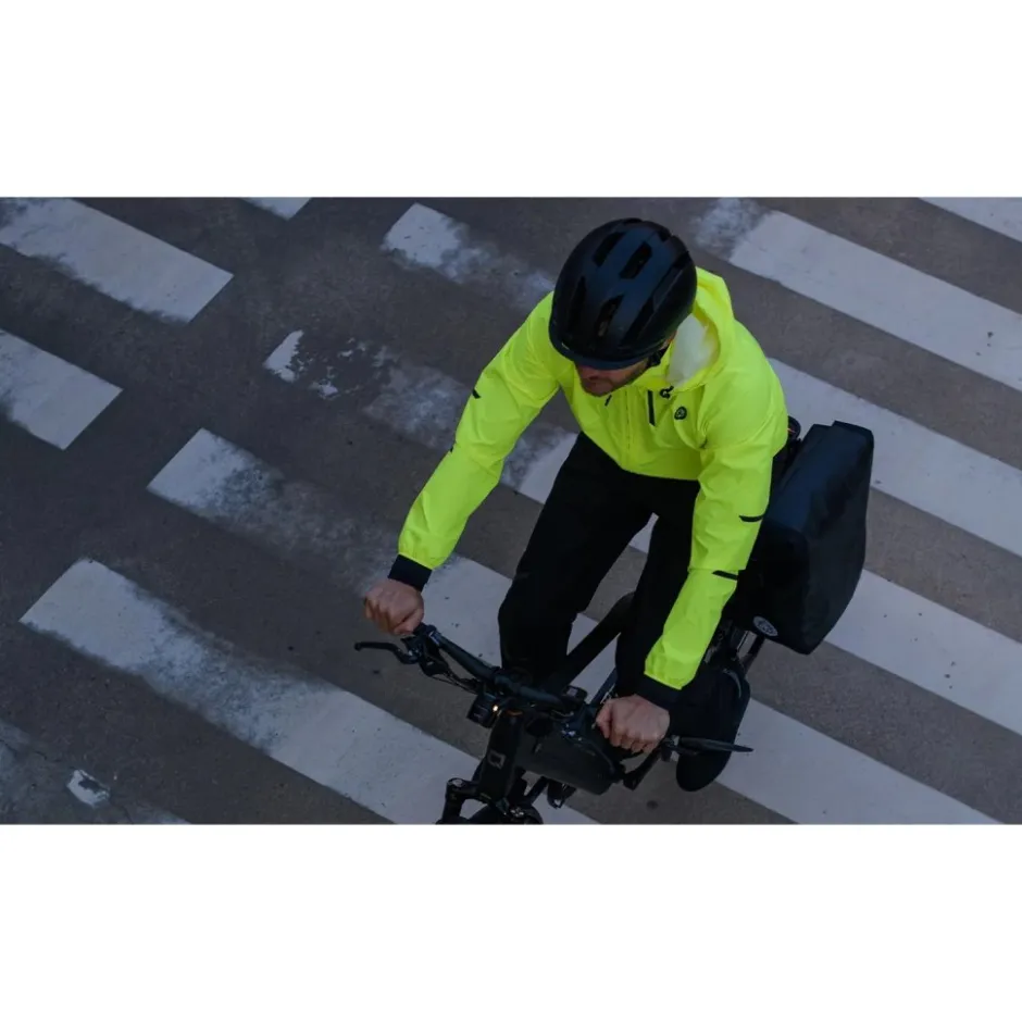 Regenjassen < AGU Couter Copact Hi-Vi Regenja Heren - neongee