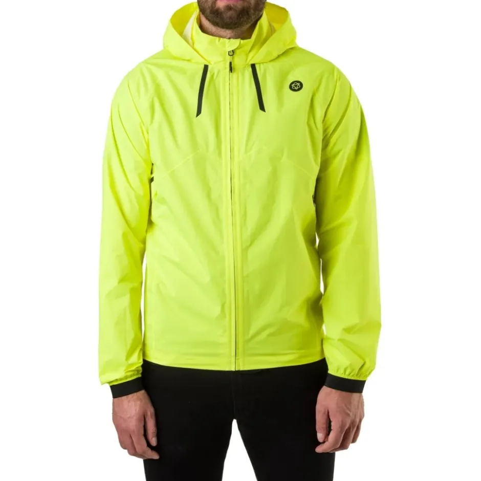 Regenjassen < AGU Couter Copact Hi-Vi Regenja Heren - neongee