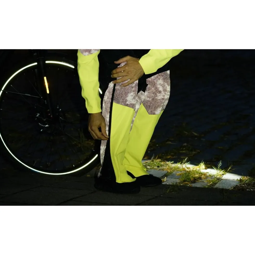 AGU Commuter Hi-Vis + Reflection Tech Regenbroek Heren - zwart