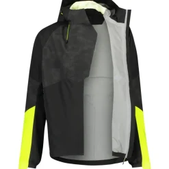 AGU Commuter Hi-Vis + Reflection Tech Regenjas Heren - zwart