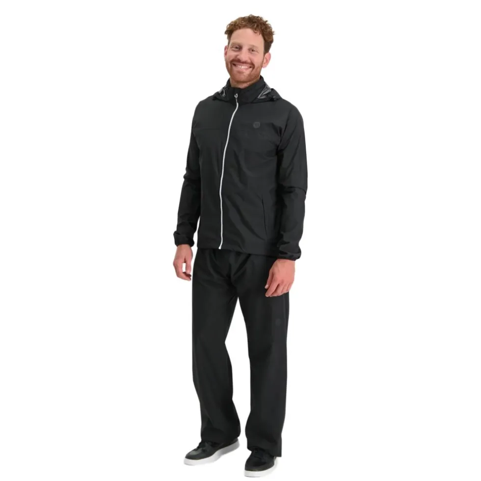 AGU Essential GO Regenpak - Set van Regenbroek en Regenjas - zwart