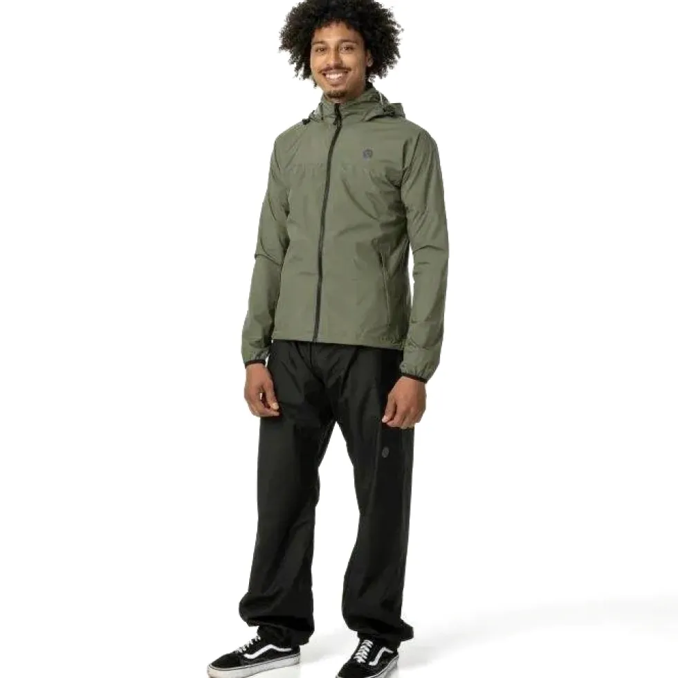 AGU Essential GO Regenpak - Set van Regenbroek en Regenjas - army green
