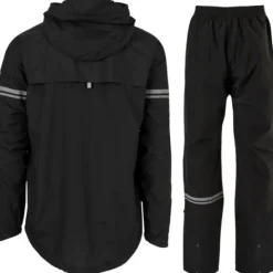 AGU Essential Original Regenpak - Regenbroek + Regenjas Set - zwart