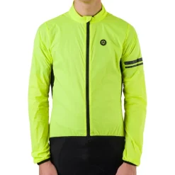 Windjacks < AGU Eential Windbreaker II Heren - neongeel