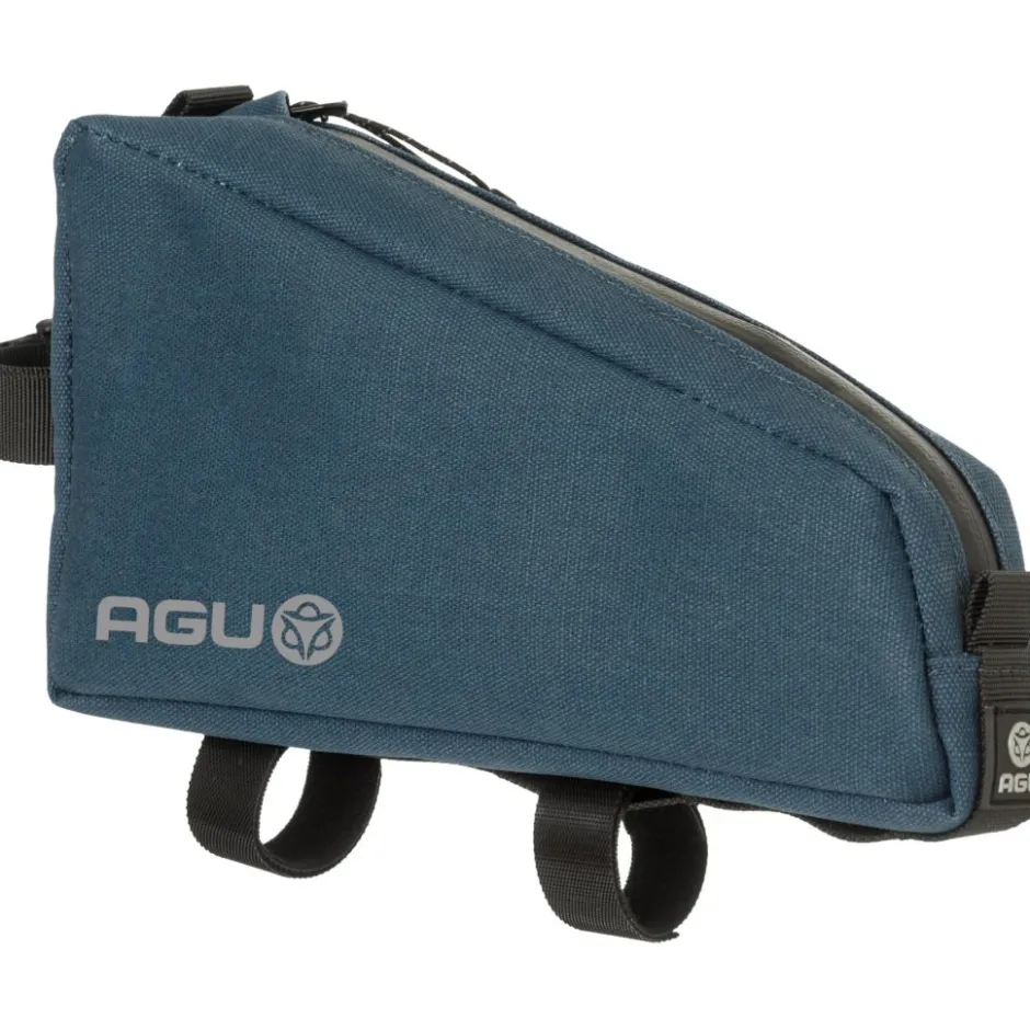 Frametassen|Top Tube Bag < AGU Venture Bovenbuis Tas - 0.7L - Canvas - steel blue