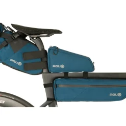 Frametassen|Top Tube Bag < AGU Venture Bovenbuis Tas - 0.7L - Canvas - steel blue
