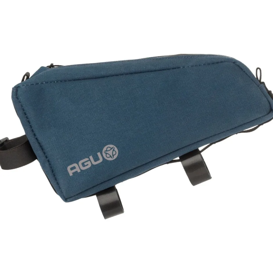 Frametassen|Top Tube Bag < AGU Venture Bovenbuis Tas - 0.7L - Canvas - steel blue