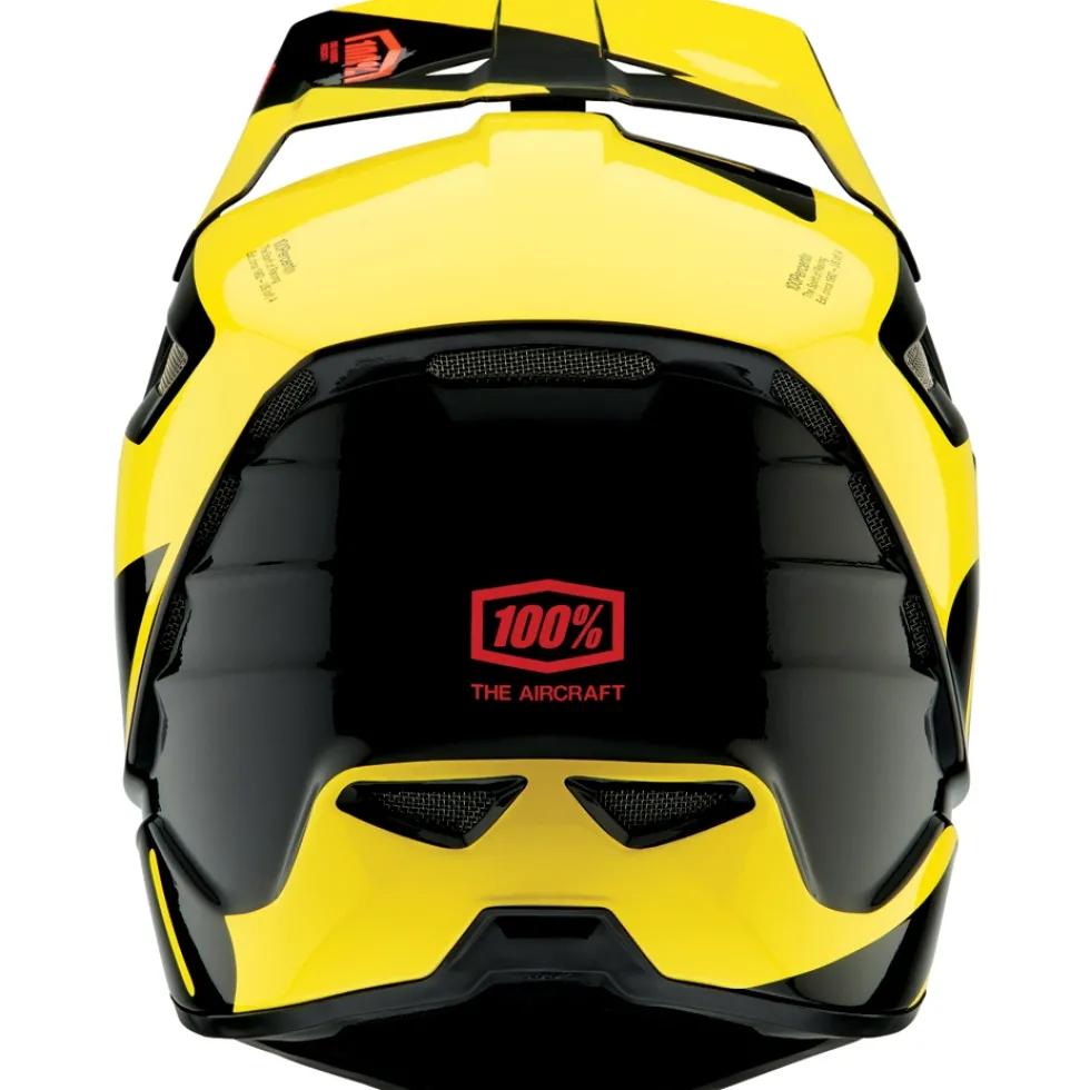 100% Aircraft Composite Helm - Ltd Neon Yellow