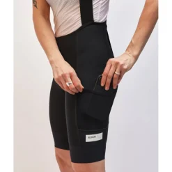 ALBION Abr1 Pocket Fietsshort met bretels Vrouwen - Black