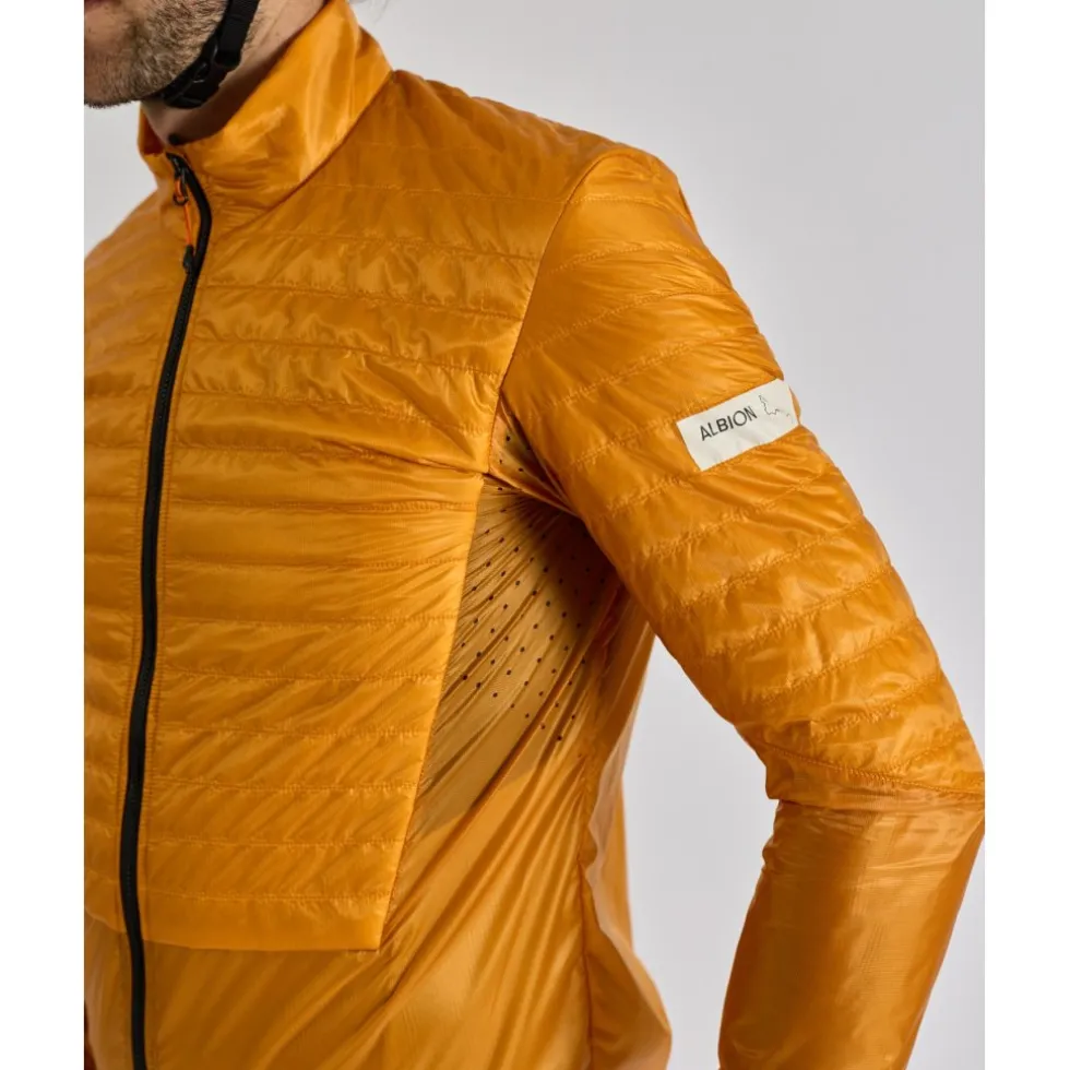 ALBION Ultralight Geïsoleerde jas voor heren - Burnt Yellow