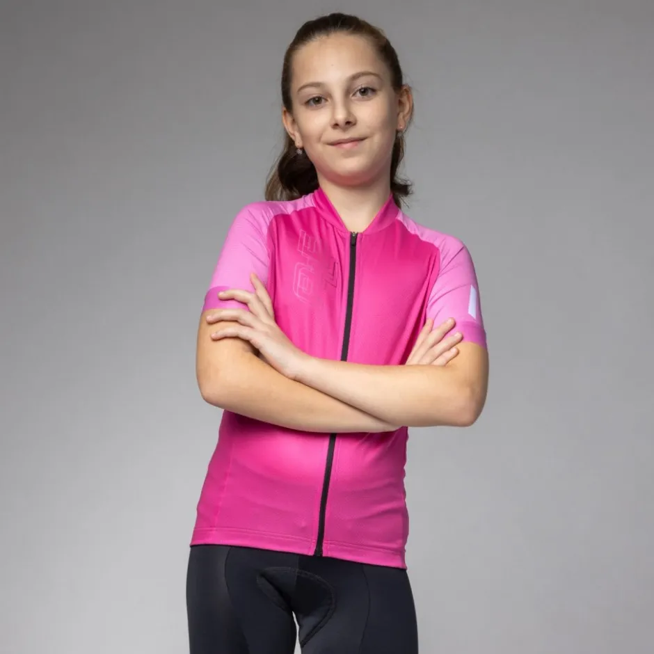 Shirts Kinderen < Ale Alé Follow Me Fietstrui Kinderen - fuchsia