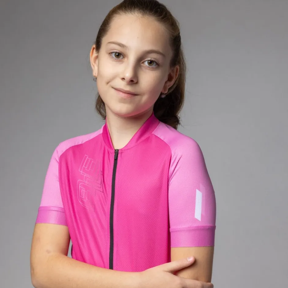 Shirts Kinderen < Ale Alé Follow Me Fietstrui Kinderen - fuchsia