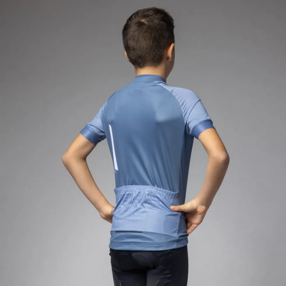 Alé Follow Me Fietstrui Kinderen - steel blue