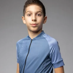 Alé Follow Me Fietstrui Kinderen - steel blue