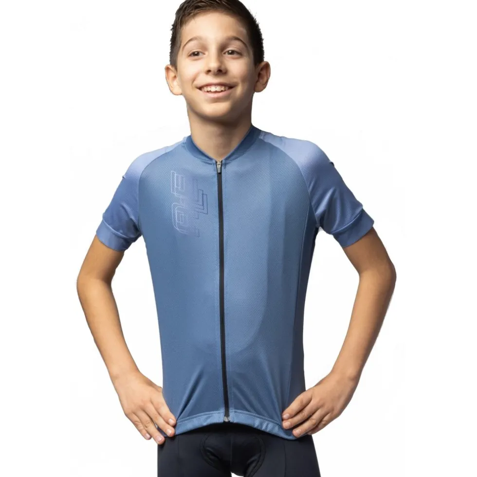 Alé Follow Me Fietstrui Kinderen - steel blue