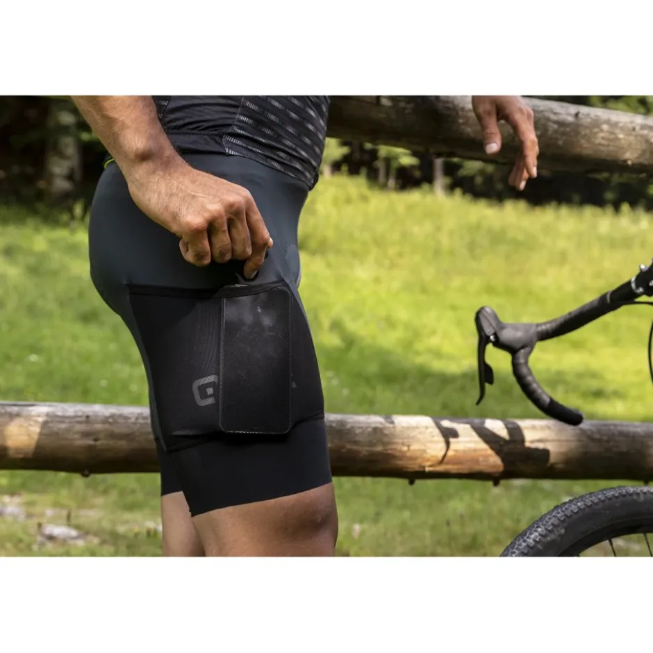 Bib Shorts < Ale Aé OFF ROAD - GRAVE tone Cargo Fiethort et Brete Heren - zwart