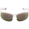 Alpina Flexxy Youth HR Bril Kinderen - white matt-purple / pink mirror