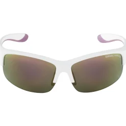 Alpina Flexxy Youth HR Bril Kinderen - white matt-purple / pink mirror