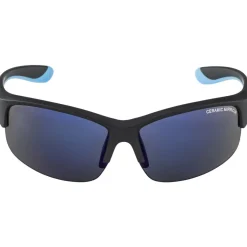 Alpina Flexxy Youth HR Bril Kinderen - black matt-blue / blue mirror