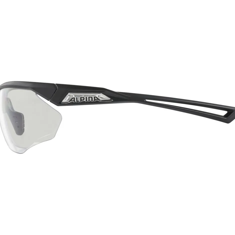 Racefietsbrillen < Alpina Nylos HR Bril - black-transparent matt/clear