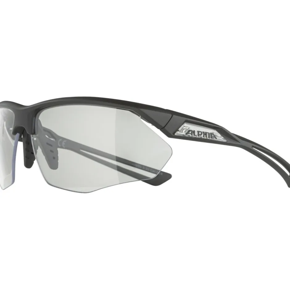 Racefietsbrillen < Alpina Nylos HR Bril - black-transparent matt/clear